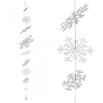 Schneeflocken Kette tanzend 100cm Wintertafel von Räder Design