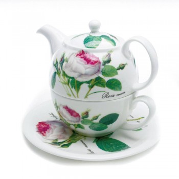 Tea for One 3teilig Redoute Rose Roy Kirkham