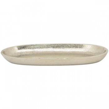 Schale oval Aluminium 26x11,5x2,5cm