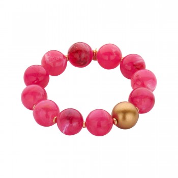 Armband Perlen pink Modeschmuck von Biba