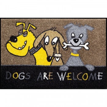 Dogs Are Welcome Wohnmatte 50/75cm Fußmatte Salonloewe
