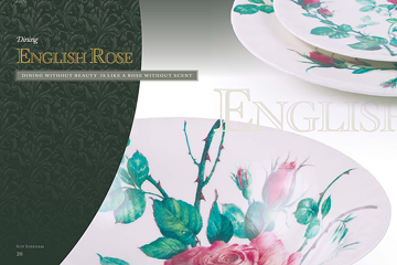 English Rose englisches Porzellan von Roy Kirkham