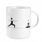 Preview: Geschenk-Tasse Yoga 8x10cm Räder Design