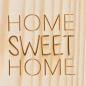 Preview: Glückskästchen Home Sweet Home 4,5x4,5x3,5cm Räder Design