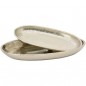 Preview: Schale oval Aluminium 26x11,5x2,5cm