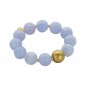 Preview: Perlen Armband hellblau Modeschmuck von Biba