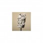 Preview: Blumenkind klein Mohn Resin betonfarben - Original von Zauberblume