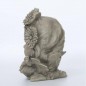 Preview: Blumenkind klein Löwenzahn Resin betonfarben 9,8x7,1x12,7cm Zauberblume