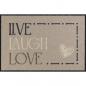 Preview: Live Laugh Love Wohnmatte 50x75cm Fußmatte Salonloewe