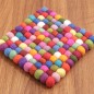 Preview: Filzuntersetzer bunt klein 15x15cm RA Naturstyle