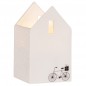 Preview: Lichtspielhaus Zuhause ist es 5x5x8,5cm Räder Design