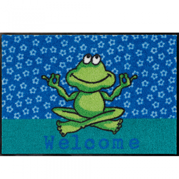 Yoga Frosch Wohnmatte 50x75cm Fußmatte Salonloewe