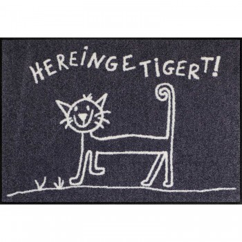 Hereingetigert Wohnmatte 50x75cm Fußmatte Salonloewe