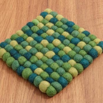 Filzuntersetzer grün groß 20x20cm von Feelz