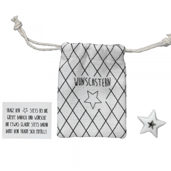 Herzstücke Kleine Tasche mit Stern Glücksbringer von Räder Design