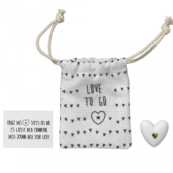 Herzstücke Kleine Tasche mit Herz Glücksbringer von Räder Design