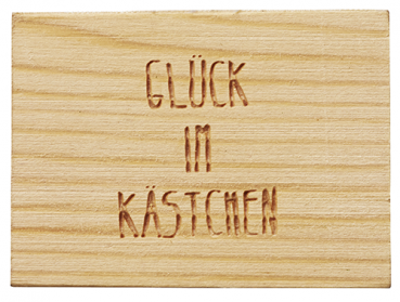 Preview: Glückskästchen Schweinchen 4,5x4,5x3,5cm Herzstücke von Räder Design