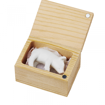 Glückskästchen Schweinchen 4,5x4,5x3,5cm Herzstücke von Räder Design