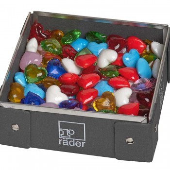 Herz Glas bunt neu sortiert von Räder Design