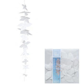 White Blossom Fenster Raumdeko Girlande White Blossom kurz