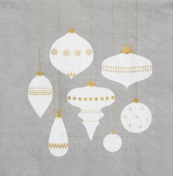 Weihnachtskugeln Serviette 33x33 von Räder