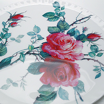 Tortenplatte English Rose von Roy Kirkham 31cm Durchmesser