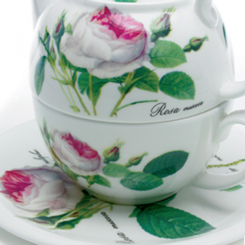 Tea for One 3teilig Redoute Rose Roy Kirkham