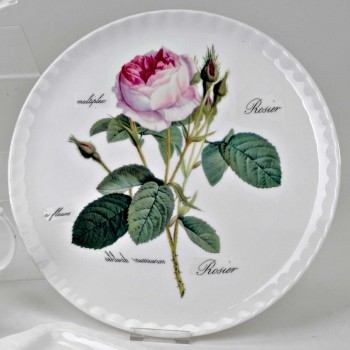 Tortenplatte rund 31cm Redoute Rose Roy Kirkham