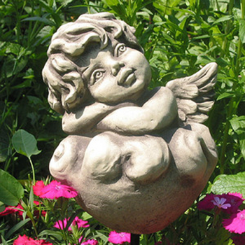 Wolkenengel Dela Gartenskulptur 18x14x13 cm von Zauberblume