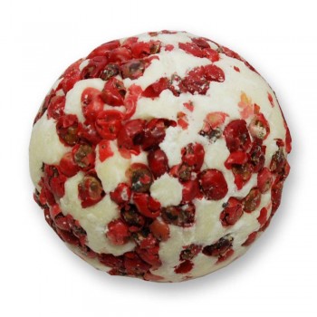 Badebutter-Kugel Rosa Pfeffer und Cranberry von Florex 50g