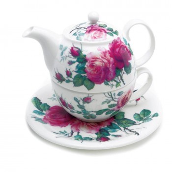 Tea for One English Rose 3-teilig Roy Kirkham