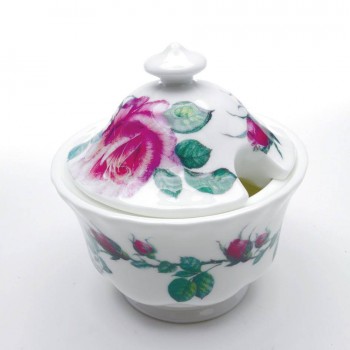 Zuckerdose mit Deckel English Rose Roy Kirkham