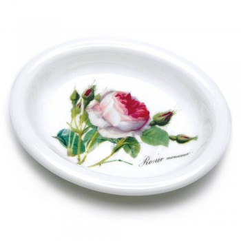 Seifenschale oval Redoute Rose 12,5x10,5cm Roy Kirkham