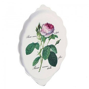 Platte oval 26x15cm Redoute Rose Roy Kirkham