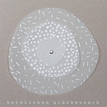 Glückwunsch Zarte Kreise Karte Räder Design