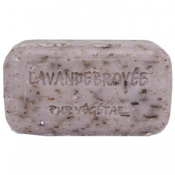 Lavendel mit Blüten Pflanzenölseife Savonnerie de Bormes Provence 100g
