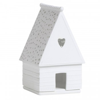 Lichthaus klein Lebkuchenhaus Herz 8x8x13,5cm Living Räder Design