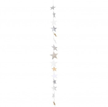 Sternenkette gold/silber 140cm von Räder Design