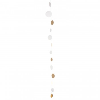 Kette Zuhausesein kurz gold weiß 135cm von Räder Design