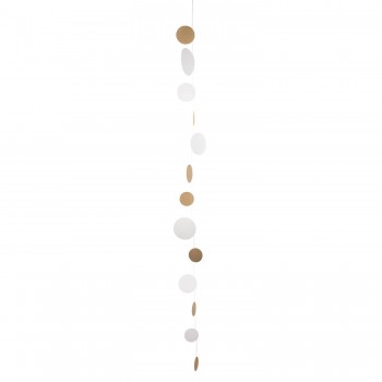 Kette Zuhausesein lang gold weiß 165cm von Räder Design