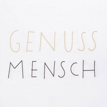 Genussmensch Lunch Serviette 33x33cm von Räder