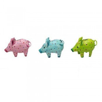 Sparschwein mini sort. 13x6x11cm