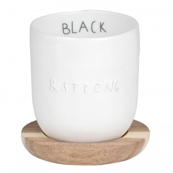 Kleiner Becher Black & Strong 75ml Räder Design