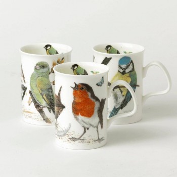 Lancaster Mug Garden Birds Rotkehlchen von Roy Kirkham 320ml