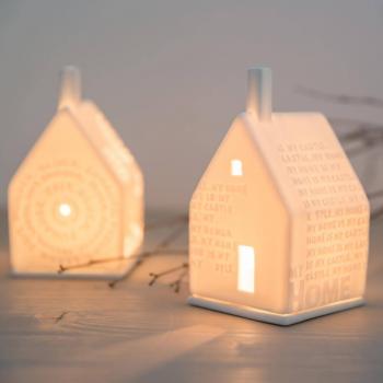 Preview: Lichthaus klein Home von Räder Zuhause 7x7x10cm Porzellan