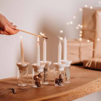 Preview: Ausstellungsstück Kerzenhalter Zeit zum Träumen 8,3x5cm von Räder