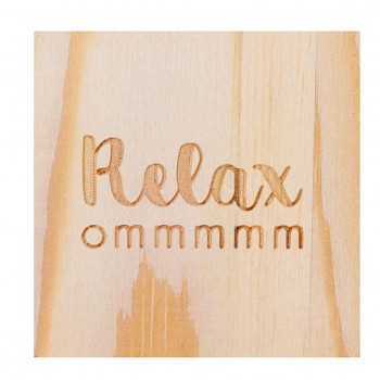 Glückskästchen Relax Budda 4,5x4,5x3,5cm Herzstücke Räder Design
