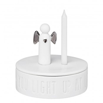 Engelslicht You light up silber Dose 7x6,5cm Herzstücke von Räder