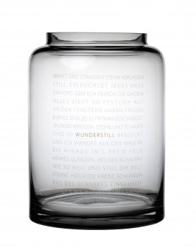 Wintervase groß Wintergedicht 19x25,5cm von Räder Design