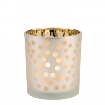 Glanzlicht klein Punkte Teelicht 7,3x8cm von Räder Design